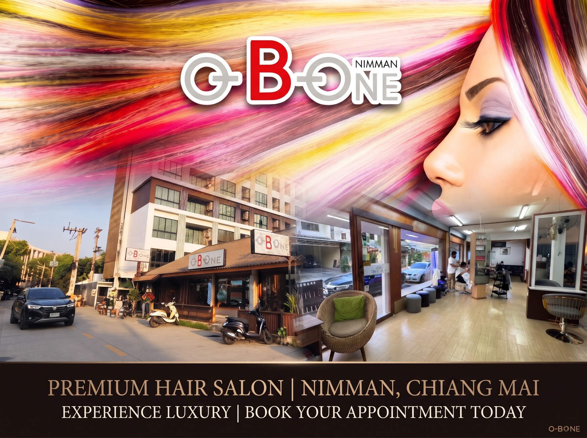 O B ONE Premium Hair Salon Nimman Chiang Mai Interior